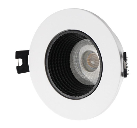 Светильник встраиваемый IP20 10Вт GU5.3 LED бел./черн. пластик  DK3061-WH+BK