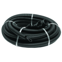 Труба гофрированная ПНД легкая d32мм с протяжкой черн. (уп.25м)  23201