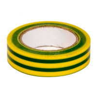 Лента изоляционная ПВХ 19х0.15 (20м) в рулоне желт./зел.  PVC192015YGN