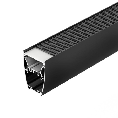 Профиль LINE-5075-U-HONEYCOMB-2000 BLACK алюм. L2000  044885