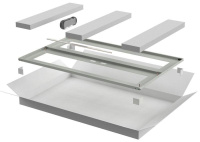 Дверь двустворчатая для шкафа LINEA N 47U 800мм перфорир. сер.  LN35-47U8X-D2P