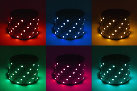Лента светодиодная LS5050-7.2-30-12-RGB-IP20-2year-5m KU-5050AD-30D-RGB разноцвет. (уп.5м)  Б0044120