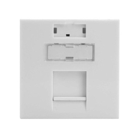 Вставка 45х45 для 1 модуля Keystone (аналог Mosaic) бел.  RNW451WH