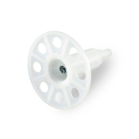 Дюбель тарельчатый гриб с гвоздем для ПМ IN60 бел. (уп.100шт)  PR08.12251