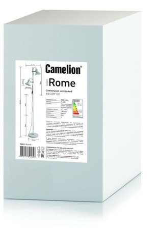 Светильник напольный KD-432F C01 Rome 2х E27 40Вт 230В бел.  14552