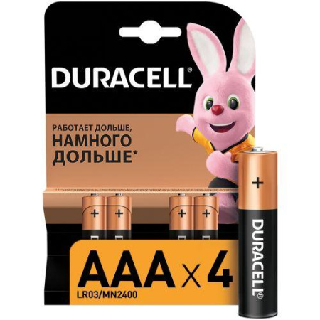 Элемент питания алкалиновый AAA/LR03/MN2400 Basic BP-4 (блист.4шт)  Б0014046/Б0026813