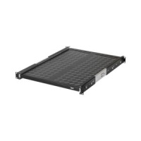Полка выдвижная 19дюйм Ш418хГ600мм для шкафа и стойки глубиной 800мм черн.  -SHFC-600R-BK