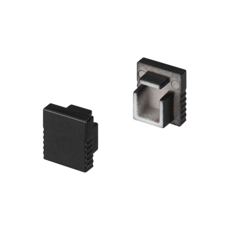 Заглушка SL-MINI-8 BLACK глухая пластик  030517