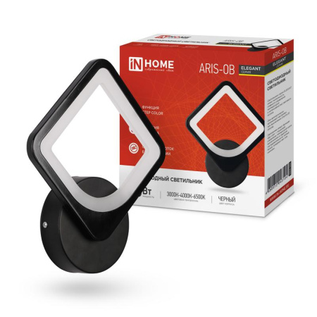 Светильник светодиодный ELEGANT ARISTO-B 15Вт 230В 3000-6500К 1050лм STEP COLOR черн.  4690612043104