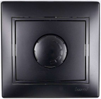 Светорегулятор СП 800Вт Mira со вставкой черн. бархат  701-4242-115