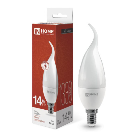Лампа светодиодная LED-СВЕЧА НА ВЕТРУ-VC 14Вт 230В E14 4000К 1330лм  4690612054377