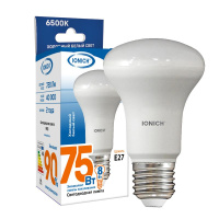 Лампа светодиодная R63 8Вт 6500К E27 720лм 230В холод. бел.  1797