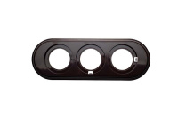 Рамка 3-м ретро пластик. корич.  BF1-630-22