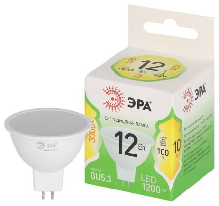 Лампа светодиодная GREEN LINE MR16-12W-830-GU5.3 GL GU5.3 12Вт софит свет тепл.  Б0066978