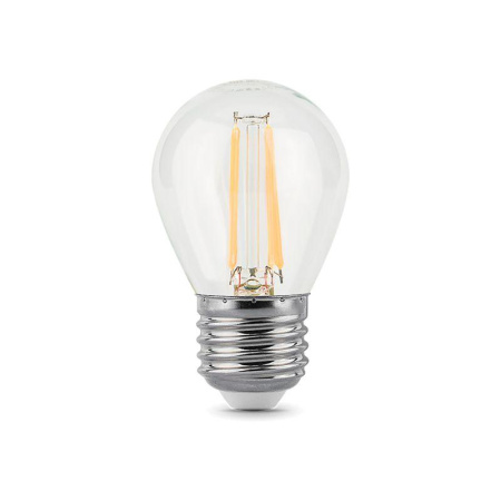 Лампа светодиодная филаментная Black Filament 7Вт P45 шар 4100К нейтр. бел. E27 580лм  105802207