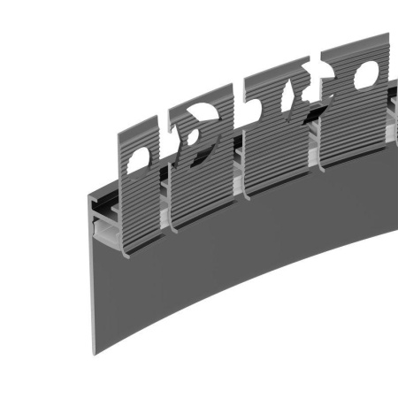 Профиль PLINTUS-FANTOM-BENT-H35-SIDE-2000 BLACK алюм. L2000  043676