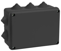 Коробка распаячная ОП 150х110х70 IP55 КМ41242 10 гермовводов черн.  UKO11-150-110-070-K02-55 Коробка распаячная ОП 150х110х70 IP55 КМ41242 10 гермовводов черн.  UKO11-150-110-070-K02-55