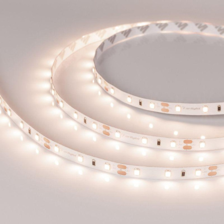 Лента светодиодная RT-A60-8mm 12V Warm 3500К 4.8Вт/м IP20 2835 открыт. (уп.5м)  034444