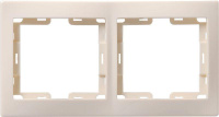 Рамка 2-м КВАРТА РГ-4-ККм горизонт. крем.  EMK20-K33-DM
