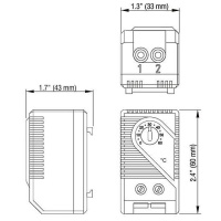 Термостат нормально-разомкнутый KTS011 0-60град.C для охлаждения с креплением  7768c