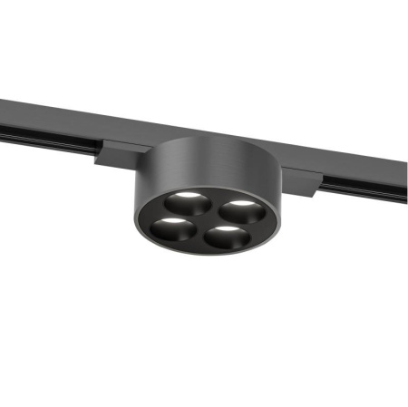 Светильник для трека SHINE GRILL со светодиодом D74хH28 48В DC 6Вт RA=90 3000К IP20 темный никель алюм.  DK5772-DN