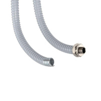 Металлорукав в ПВХ изоляции DN 20мм Dвн.20.5мм Dнар.25.5мм без протяжки сер. (уп.50м)  6071R-020