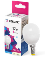 Лампа светодиодная GL45 12Вт 3000К E14 1070лм 174-265В  LkeLED12wGL45E1430