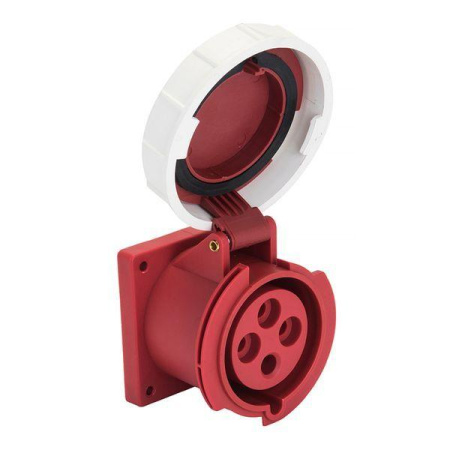 Розетка стационарная внутренняя 3142 3Р+РЕ 16А 380В IP67 PROxima  ps-3142-16-380