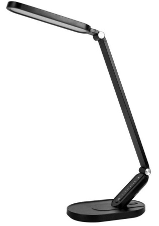 Светильник светодиодный KD-859 C02 черн LED наст.10Вт 230В 750лм сенс.рег.ярк и цвет.темп USB-5В 1А черн.  13535