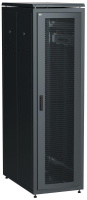 Шкаф сетевой 19дюйм  LINEA N 42U 600х1000мм перфорированная передняя дверь черн.  LN05-42U61-P