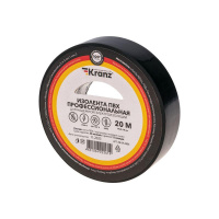 Изолента ПВХ профессиональная 0.18х19мм 20м черн.  KR-09-2806