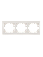 Рамка 3-м Mira горизонт. бел.  701-0200-148