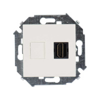 Розетка аудио/видео HDMI СП  15 механизм сл. кость  1591407-031