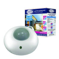 Датчик движения потолочный 8м 1200Вт 7мин бел.  2201 Датчик движения потолочный 8м 1200Вт 7мин бел.  2201