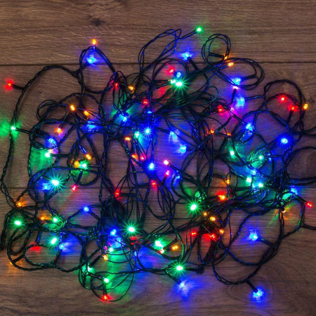 Гирлянда светодиодная универсальная 12м 120LED мультиколор 5Вт IP20 с контроллером  303-105