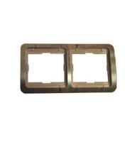 Рамка 2-м Mimoza N орех 24012