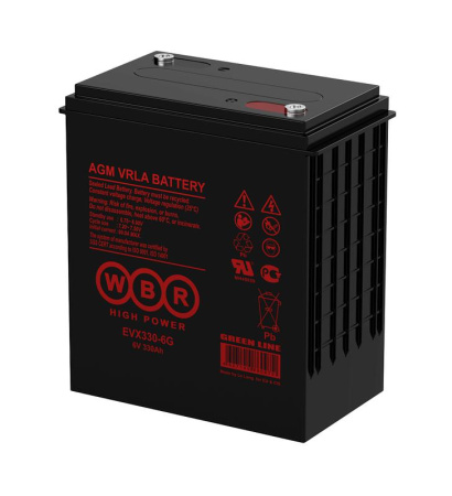 Аккумулятор тяговый 6В 330А.ч  EVX330-6G 