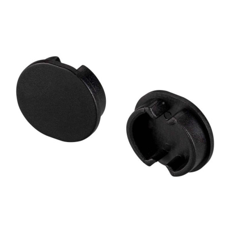 Заглушка ARH-ROUND-D20-DUAL BLACK глухая пластик 039303