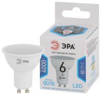 Лампа светодиодная STD LED MR16-6W-840-GU10 GU10 6Вт софит нейтр. бел.  Б0056118