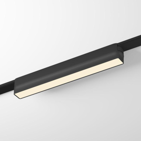 Светильник для трека Air Linear 3000 со светодиодом L230хW26хH36мм 48В DC 9Вт RA=90 120град. 3000К IP20 черн. алюм.  DK5300-BK