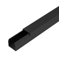 Кабель-канал 16х16 L2000 с двойн. замком черн.  PR03.0210