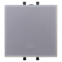 Кнопка 1-кл. 2мод. Avanti "Закаленная сталь"  4404152