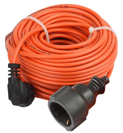 Удлинитель-шнур 1х30м с заземл. 6А IP20 UPx-1e-3х0.75-30m ПВС 3х0.75 (бухта)  Б0046812
