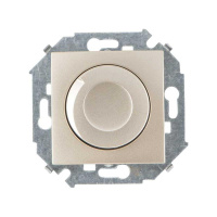 Регулятор напряжения поворотно-нажимной 500Вт 230В 15 винтовой зажим шампань 1591311-034