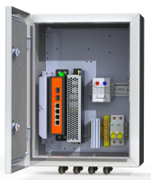 Термошкаф коммутационный 4хPoE 2хSFP 4хSC IP66 300х400х210мм 6 УТП 4К  00-00015642