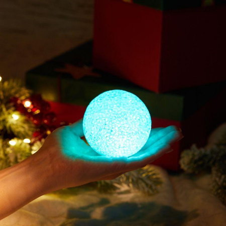 Фигура светодиодная "Снежок" 8см 1LED RGB 0.1Вт IP20  513-011