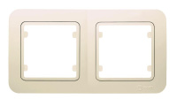 Рамка+вставка 2-м Lillium крем. 18012702