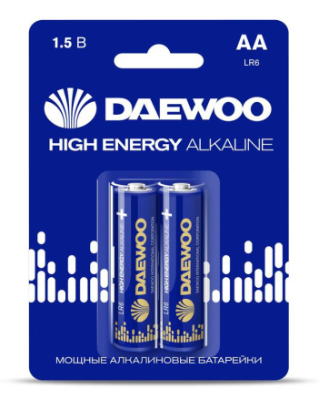 Элемент питания алкалиновый AA/LR6 1.5В High Energy Alkaline 2021 BL-2 (уп.2шт)  5030299