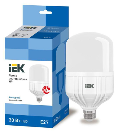 Лампа светодиодная HP 30Вт 230В 6500К E27  LLE-HP-30-230-65-E27