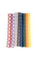 Маркер MA-55-R (клипсы) на кабель защелкивающ. 4-5.5мм (0-9) 10 цветов (уп.100шт)  28695